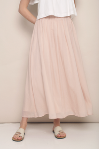 Hathaway Airy Maxi Skirt Blush