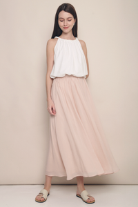 Hathaway Airy Maxi Skirt Blush