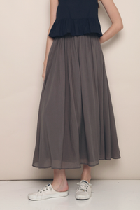 Hathaway Airy Maxi Skirt Olive