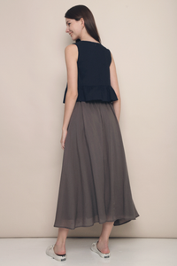 Hathaway Airy Maxi Skirt Olive