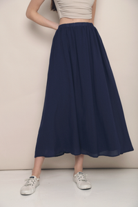 Hathaway Airy Maxi Skirt Royal Blue