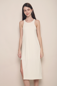 Heida Asymmetrical Dress Cream