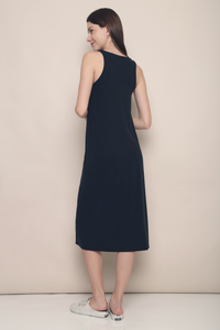 Heida Asymmetrical Dress Navy