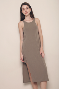 Heida Asymmetrical Dress Taupe