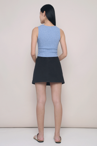 Astrid Pocket Skorts Gunmetal Grey