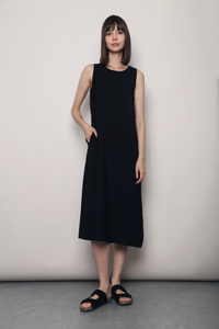 Island Midaxi Dress Black