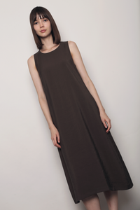 Island Midaxi Dress Brown