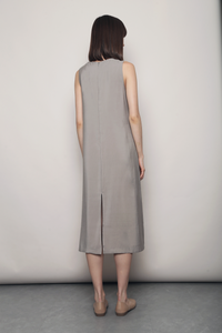 Island Midaxi Dress Ash Grey
