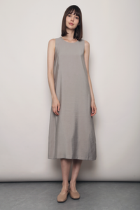 Island Midaxi Dress Ash Grey