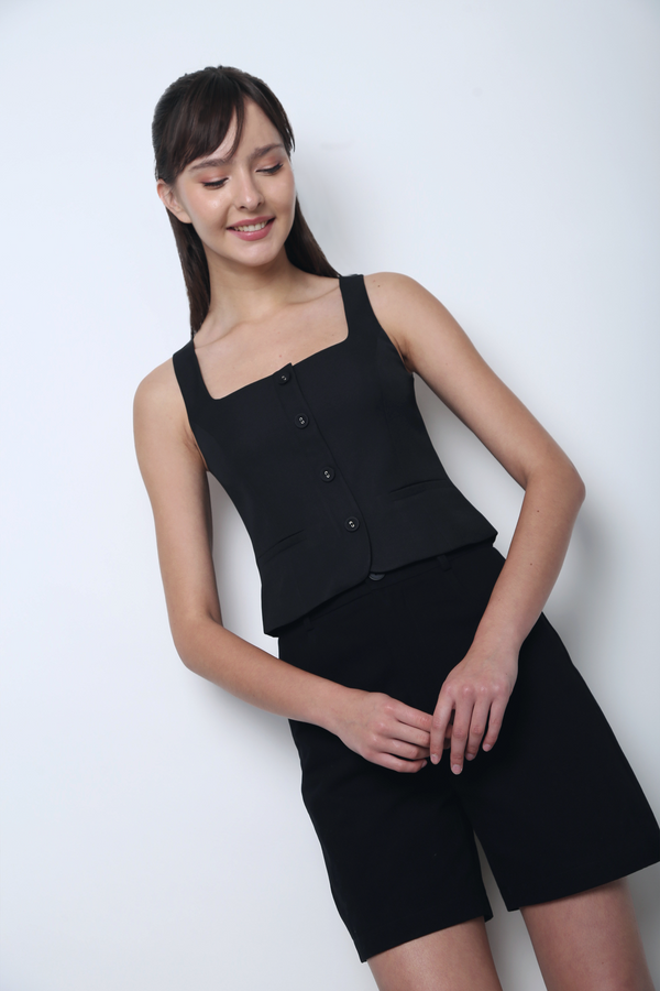 It Girl 2.0 Vest Top Black