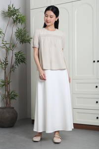 Ivywood Pleat Blouse Linen