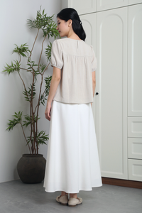 Ivywood Pleat Blouse Linen