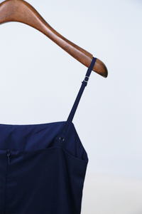 Jenner Slip Midi Dress Midnight Navy