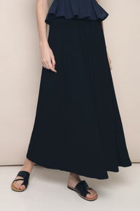 Jolie Cotton Jersey Maxi Skirt Black