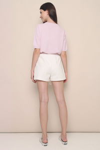 Jonnie Flap Tie Skorts White