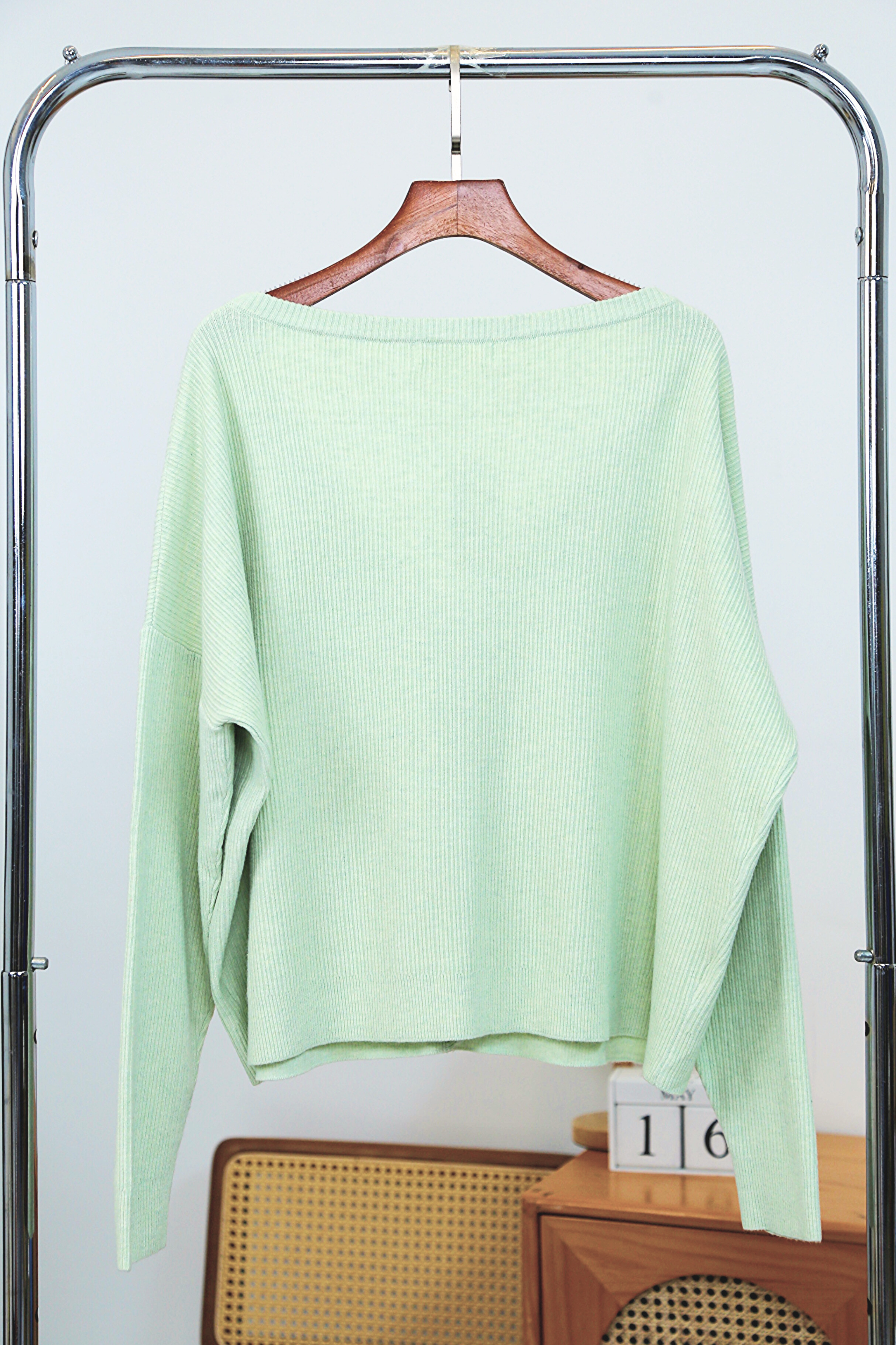 Justine Oversized Knit Cardigan Apple Mint (Restock)