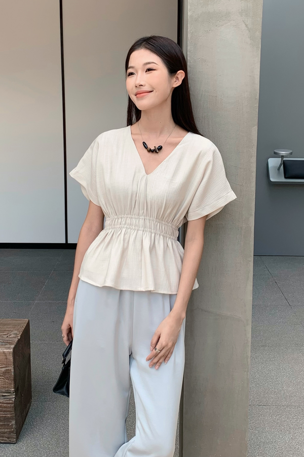 Kari Kimono Top Oat  (Backorder)