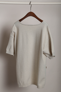 Keepsake High Low Boxy Knit Top Cream