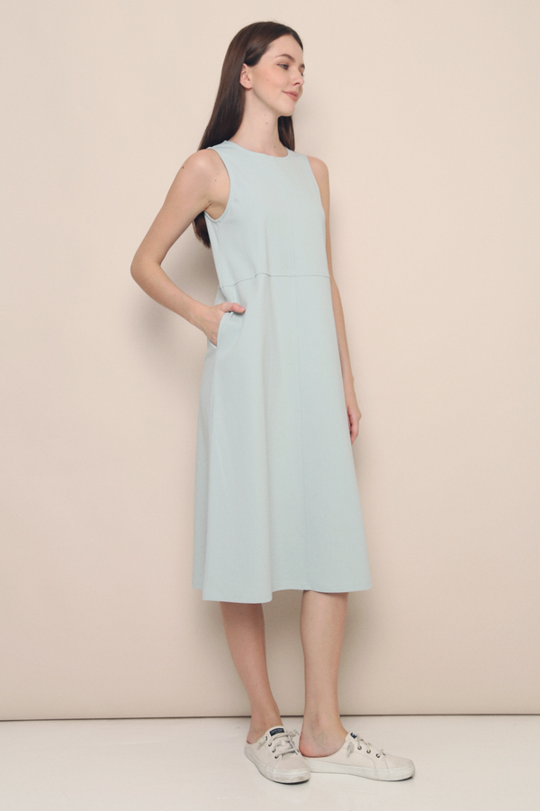 Lilit Shift Midi Dress Seafoam (Restock)