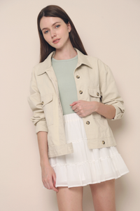 Liza Collared Jacket Oat