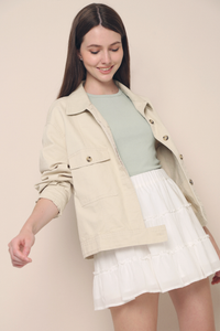 Liza Collared Jacket Oat