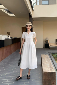 Love Bow Midaxi Dress White