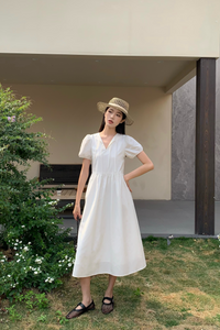 Love Bow Midaxi Dress White