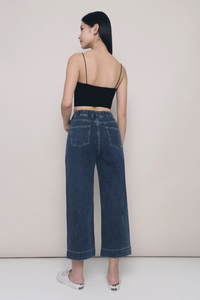 Moxie Wide Leg Denim Culottes