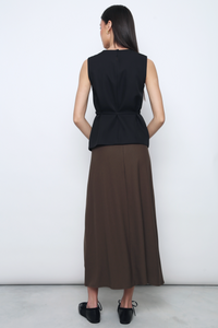 Mademoiselle Sleeveless Blouse Black