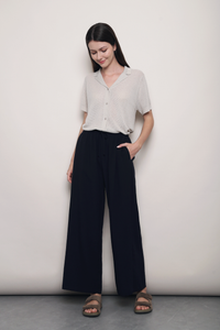 Maison Net Knit Blouse Malt