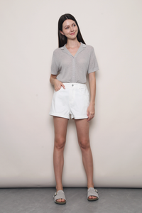 Maison Net Knit Blouse Grey (Restock)