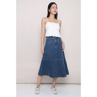 Luelle Pleat Bustier Top White