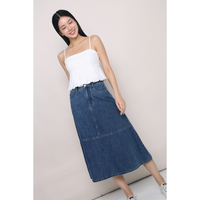 Luelle Pleat Bustier Top White