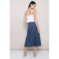 Luelle Pleat Bustier Top White