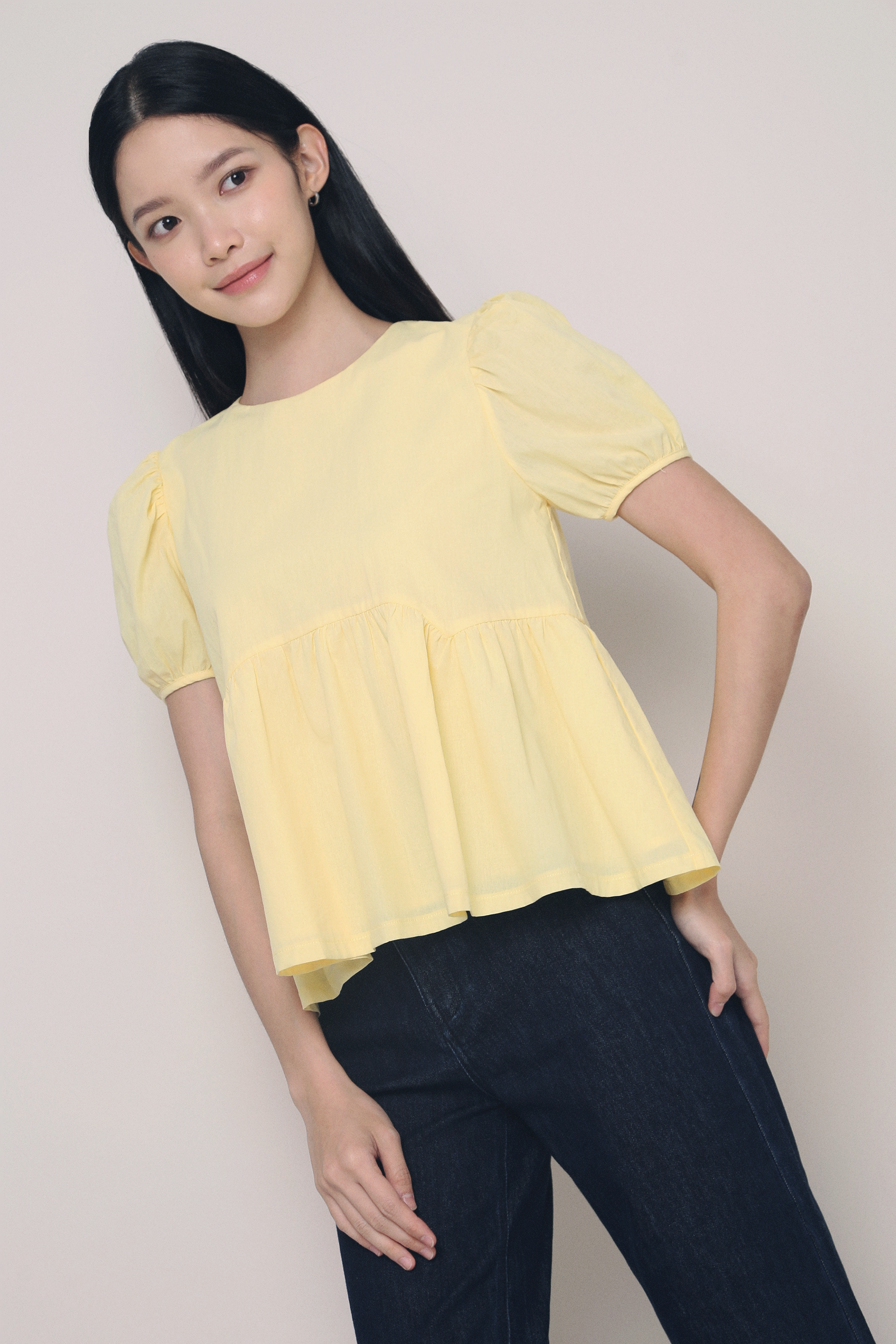 Merry Babydoll Blouse Sunshine