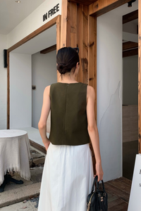 Montrose Button Top Khaki (Backorder)