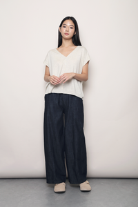 Morning Mist Button Down Knit Heather Cream (Backorder II)