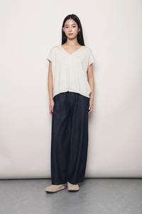 Morning Mist Button Down Knit Heather Cream (Backorder II)