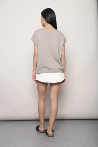 Morning Mist Button Down Knit Taupe (Restock II)