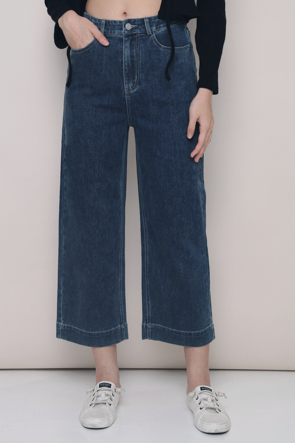 Moxie Wide Leg Denim Culottes