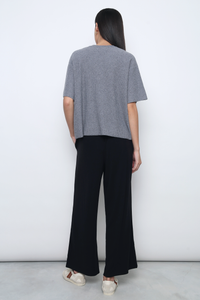 Muse Short Sleeved Knitwear Grey (Restock)