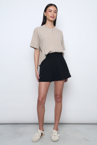 Muse Short Sleeved Knitwear Taupe (Backorder II)