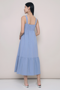 Oasis Strappy Sun Dress Blue