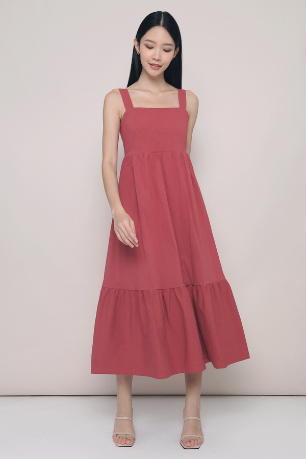 Oasis Strappy Sun Dress Coral