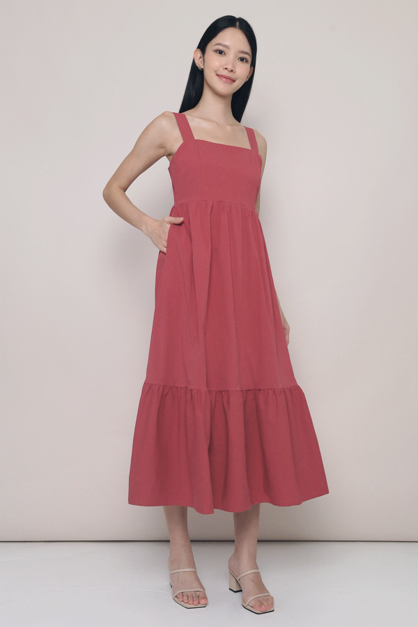 Oasis Strappy Sun Dress Coral