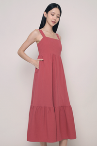 Oasis Strappy Sun Dress Coral