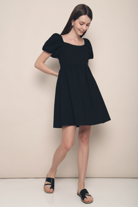 Orion Babydoll Dress Dust Black