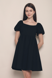 Orion Babydoll Dress Dust Black