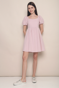 Orion Babydoll Dress Dust Pink