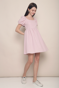 Orion Babydoll Dress Dust Pink